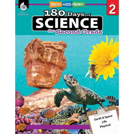 SHELL EDUCATION Shell Education 180 Days of Science Book, Grade 2 51408
